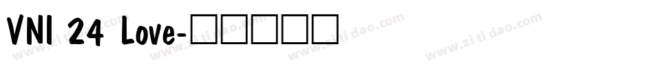 VNI 24 Love字体转换